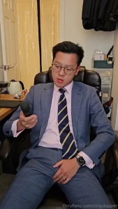 Ruined orgasm with a vibrator for a suited caged boy someone s been a