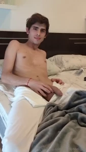 I started with my soft cock and finished by cumming on my face and