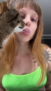 The cat said you don t deserve my saliva