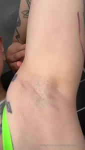 Today you will clean my armpits