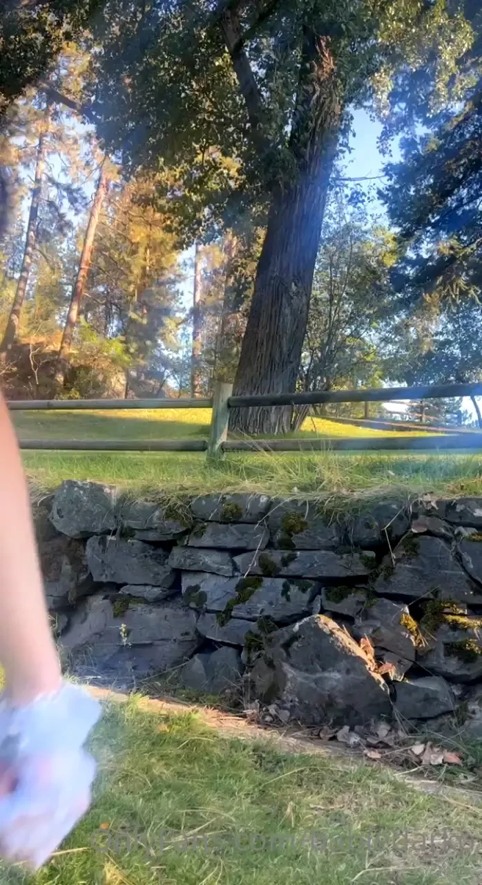 Weird girl the park 