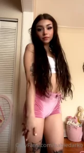 Thinking maybe i shldnt wear these shorts out u can see my lips