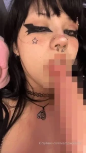 Bj video licking the tip of it and teasing it with my tongue to make
