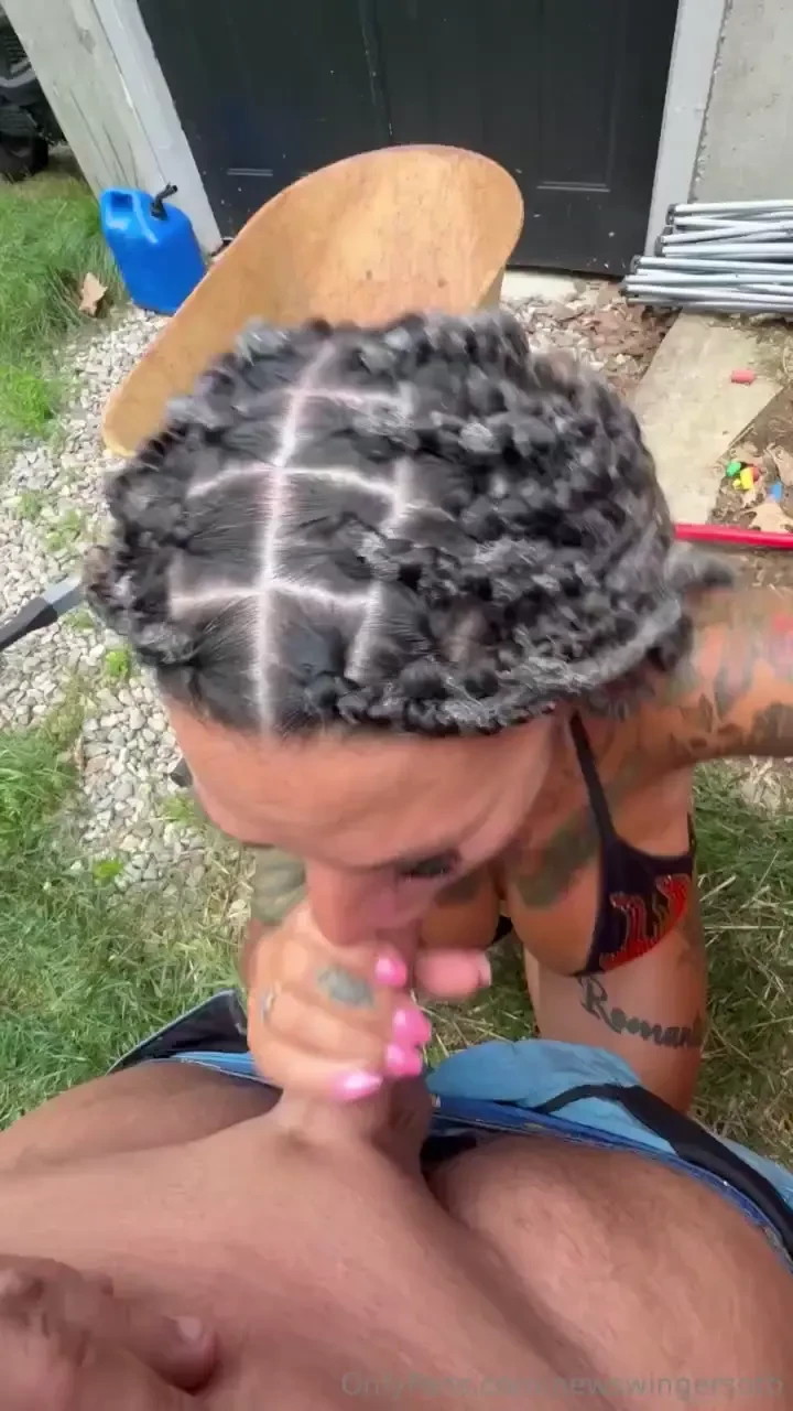 Just feeding the bunnies tip 5 and see me cum on her huge tits 