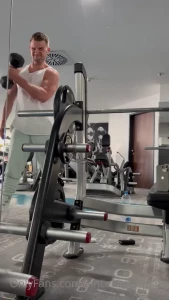 Working hard in the gym so i can be ready for you babies