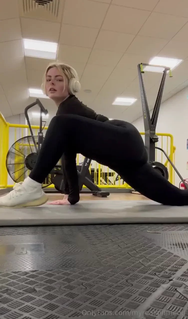 Would you watch me in the gym secretly finally working back on my 