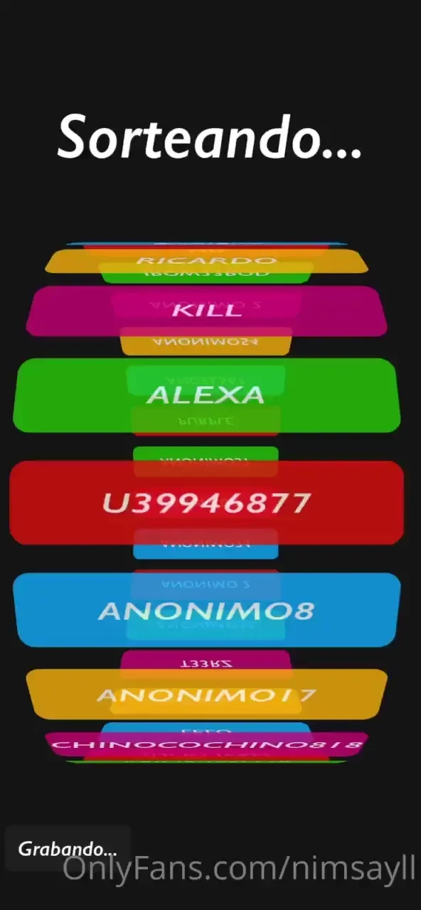 La persona ganadora es an nima por lo tanto tuve que tapar los nombres 