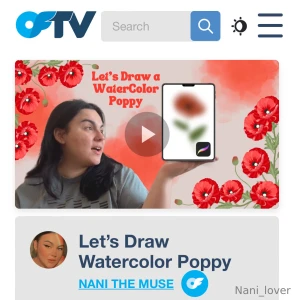 New oftv video posted draw with me https of tv c nani-the-muse