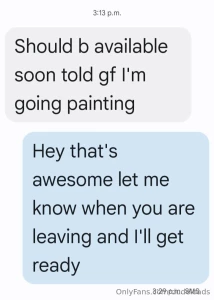 Told my gf im going painting onlyfans com dudeloads part 1