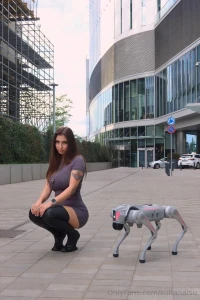 Just a girl out walking her robot dog totally normal stuff who s a part 1