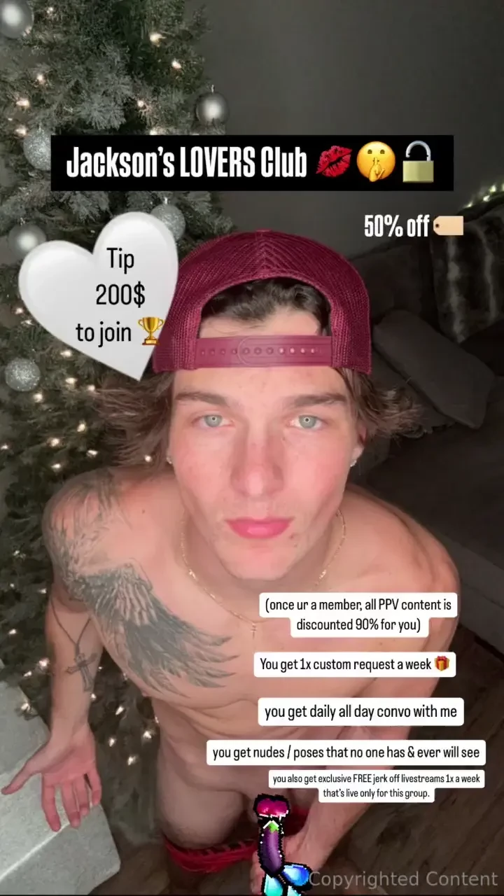 Tip 200 to join jackson s lovers club 10 spots cleared up only taking 