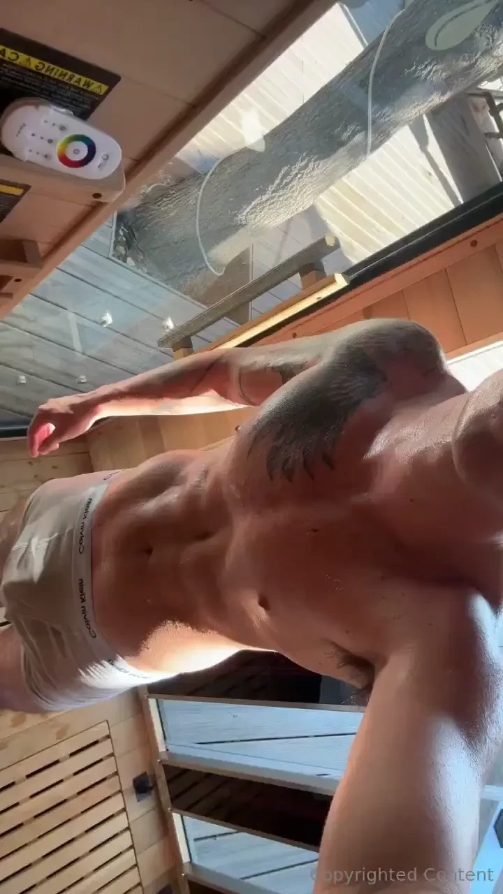 Lick this sweat off my abs amp dick 