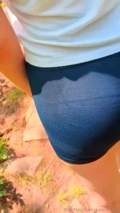 Would you be able to resist slapping my ass in these shorts