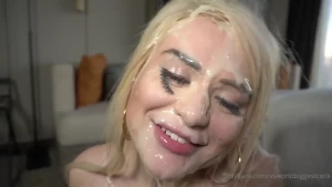 Now that s a satisfied little cock hungry cum slut hopefully you are