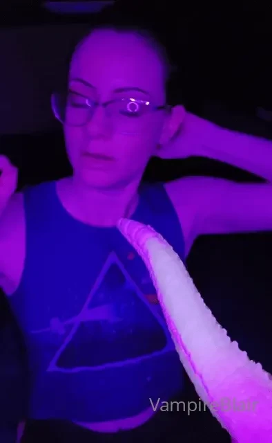 Dragon s tail blowjob i couldn t wait to get this new toy in my mouth 