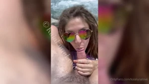 Hi friends enjoy this quick blowjob by the water because who doesn t