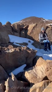 New sex tape public facial on a snowy mountain sending this video out