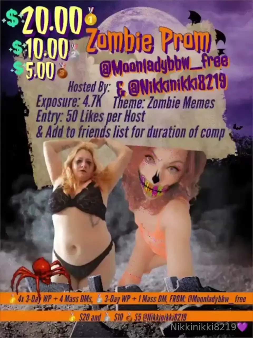 Join our new comp cash for zombie prom co-hosted by moonladybbw_free 