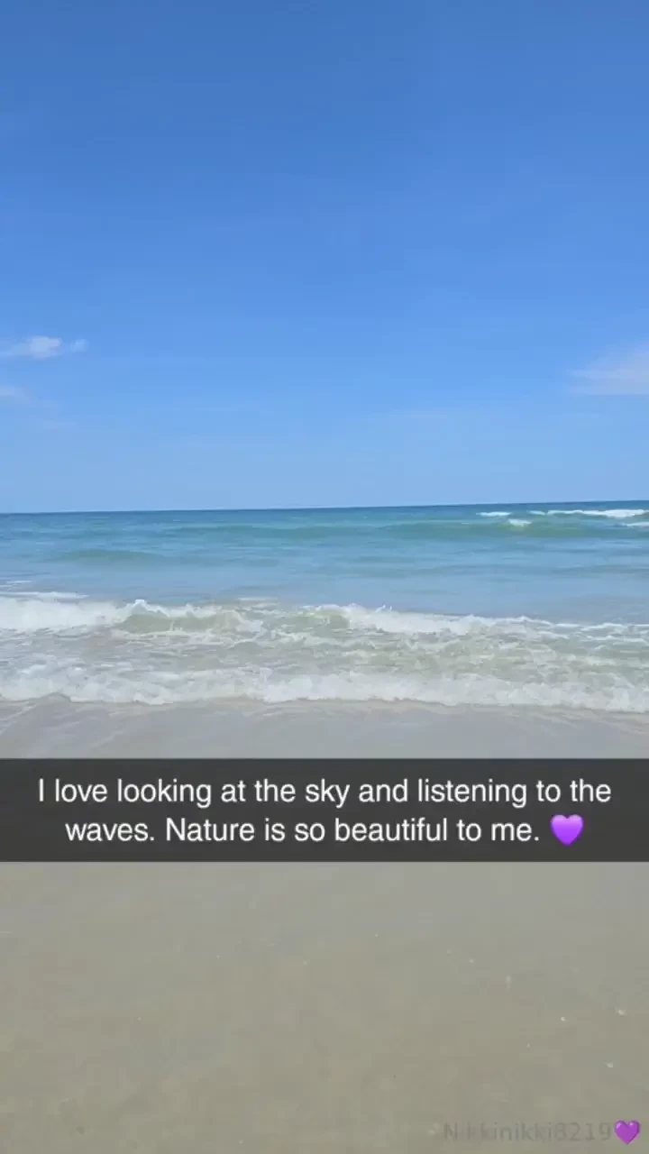 I miss the beach so much going to the beach and just being in nature 