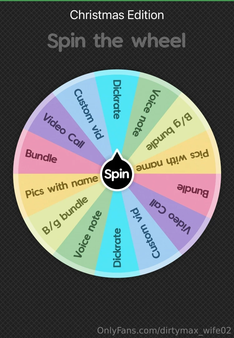 Brand new spin the wheel this is a new concept but i think it could be 