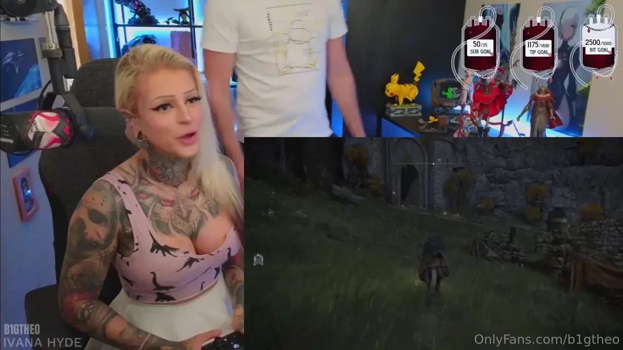 Ivana hyde gets fucked on stream whilst playing elden ring what a 