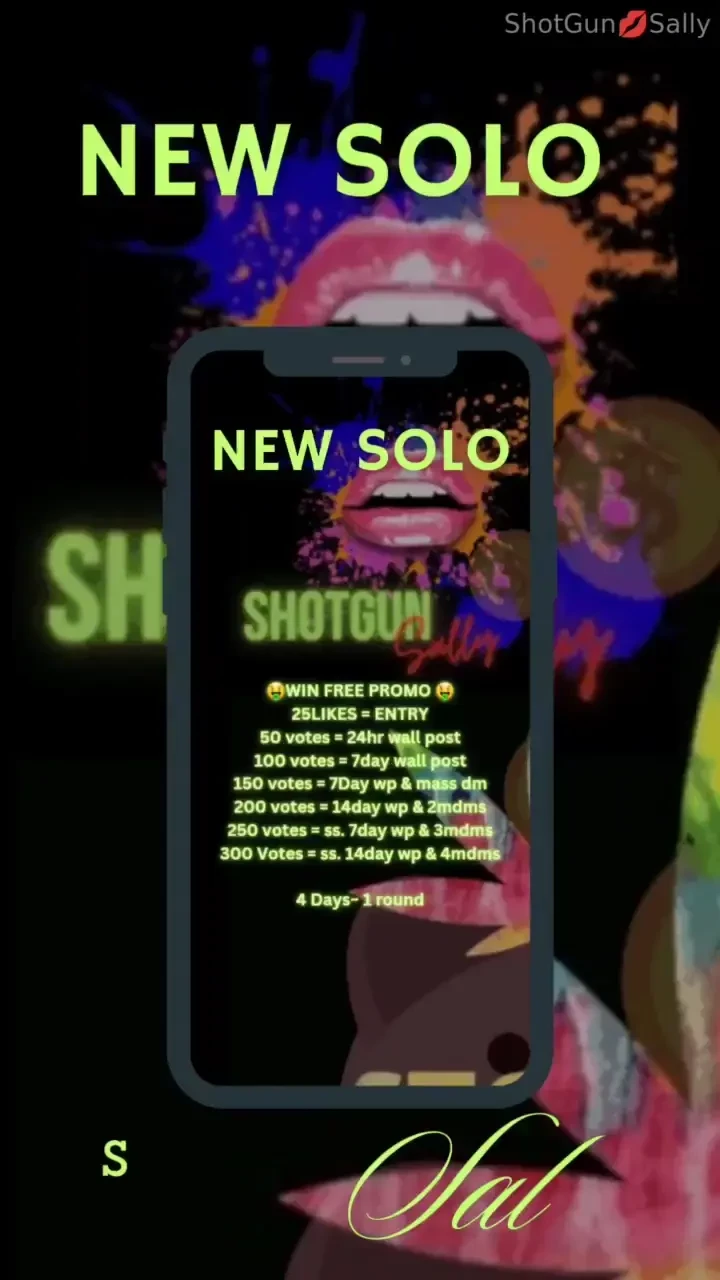 New solo win free promo new solo 25likes entry dend pic with 50 votes 