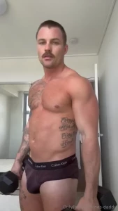 The end of a little morning home workout