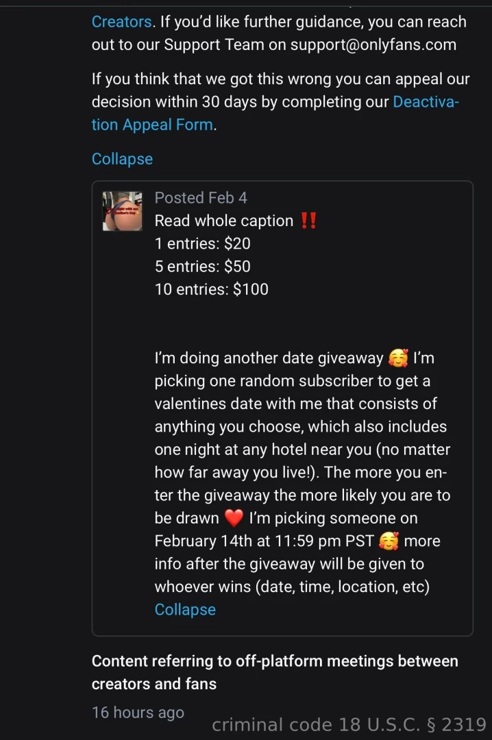 Hey guys my post for the giveaway got removed but i am still doing it 