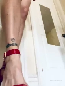 Red heels were made to walk all over you off or on