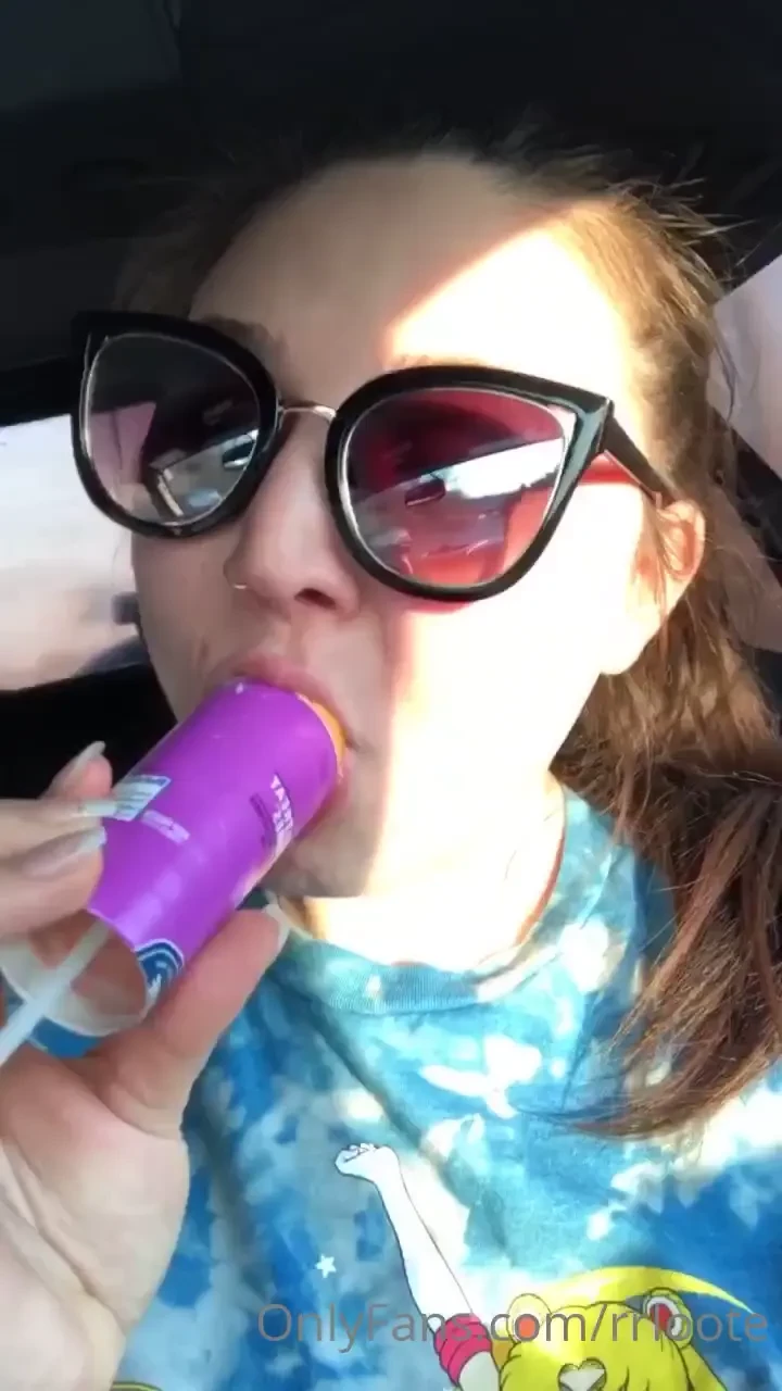 Let me slurp up your dick instead of this push-pop 