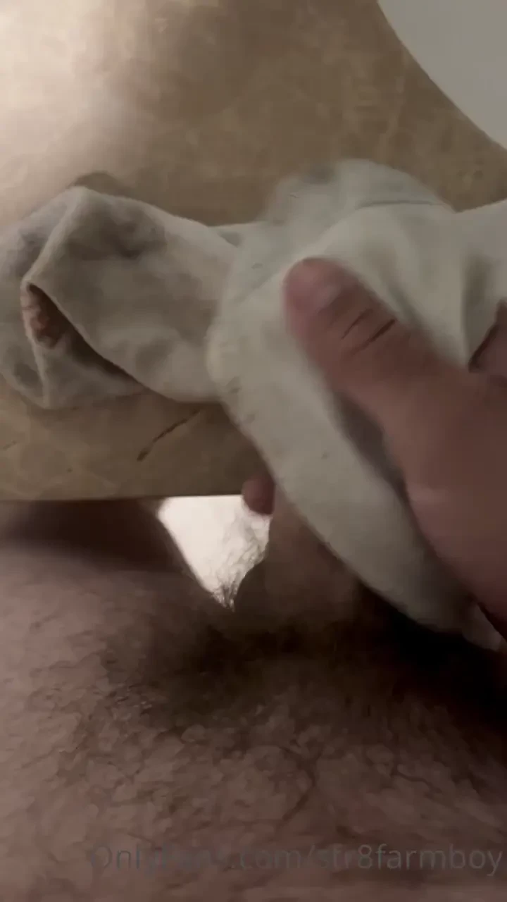 Cumming on a pair of sweaty socks after a long day at the barn 