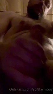 Quick cum after barn checks