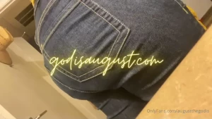 Bloated belly jean fart that felt so good coming out