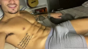 Just playin with my cat and my bulge