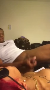 Cumming on my titis after sucking that meat