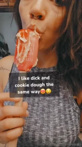 Nothing like a little baking and taking dick and cookie dough the same