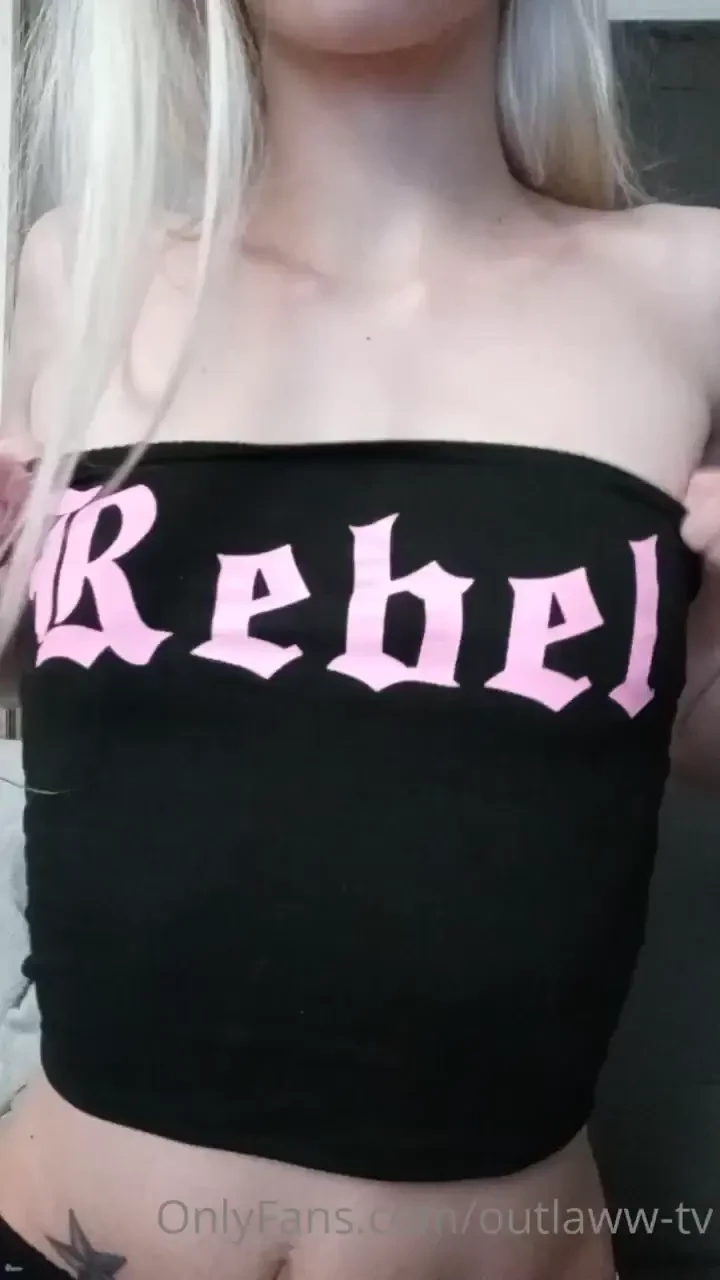 Pinching my nips cuz i like it rough i love tube tops for there easy 