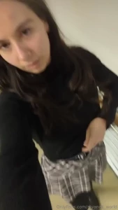 Today at university wearing my chastity belt like a good girl