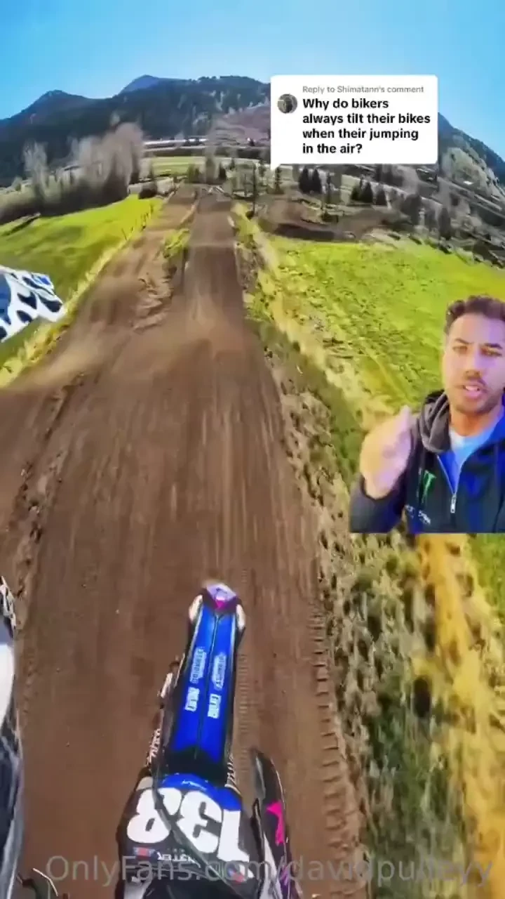 Moto tutorial why riders tilt their bikes while jumping in the air let 