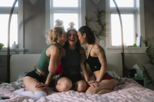 Swipe to see our boobies 3