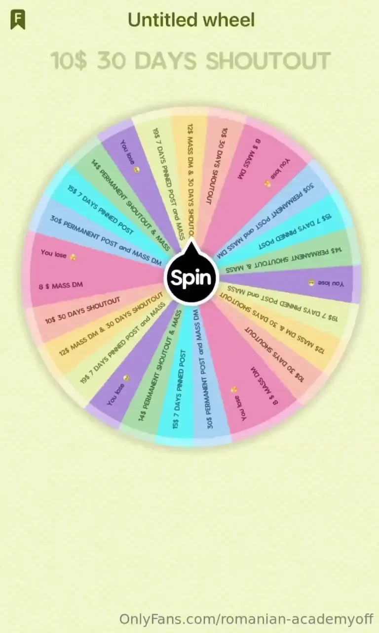 Roata norocului nv rte i c tig 1 rotire -5 2 rotiri - 8 3 rotiri -1 1 