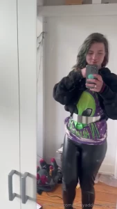 Straight out of the shower and ready for a first last day all locked