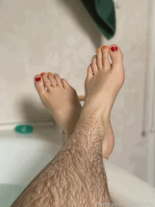 Rainbow nails fyp fypage yourpage foryoupage feet foot feetfetish part 1