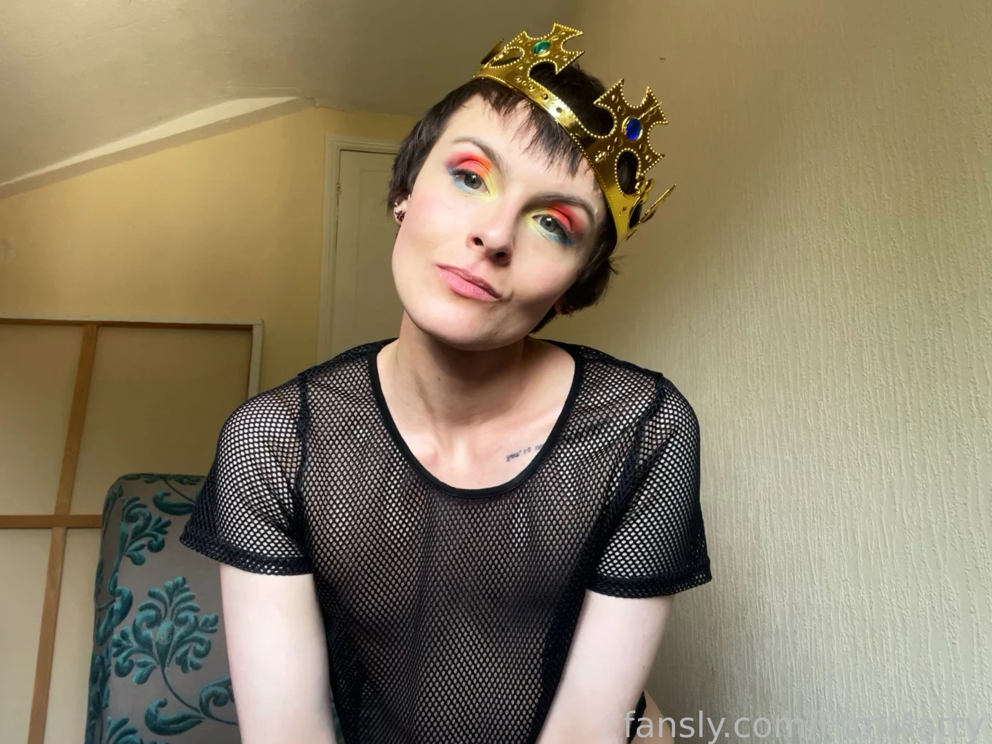 King of leaking my content early fyp fypage foryoupage rainbow makeup part 1 
