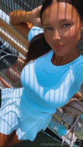 I miss playing tennis outdoors under the open sky