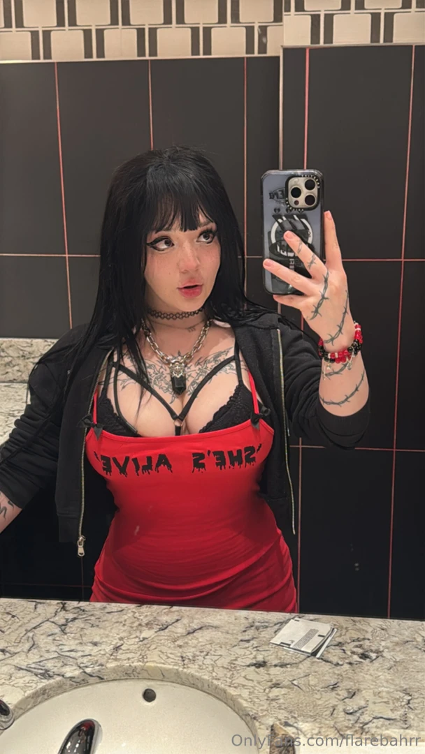 Red looks good on me but your hands would look better 