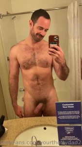 Sometimes basic hotels have the best bathroom lighting