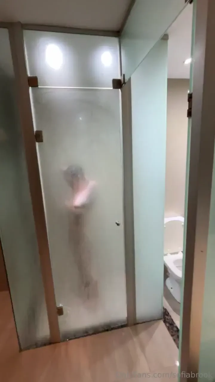 Behind the fogged glass keeping things steamy until i decide to open 