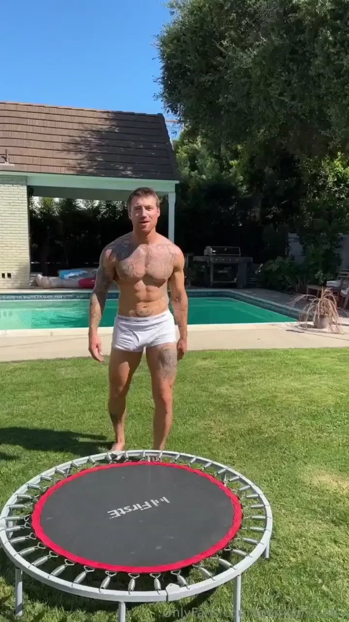 Just your average hula hoop trampoline skinny dip workout vid let me 