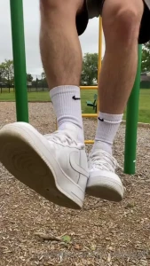 Here s some awesome sexy sneaker-play at the park don t get dizzy part 2